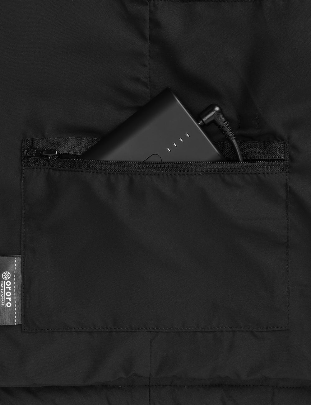 Men's Heated Quilted Vest, Thumbnail 8