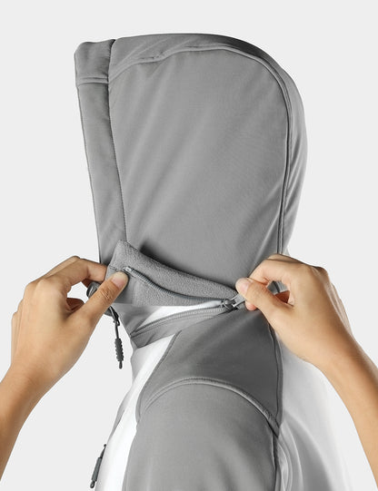 Frauen beheizbare Jacke mit Dualsteuerung und 5 Heizzonen (Brustheizung)