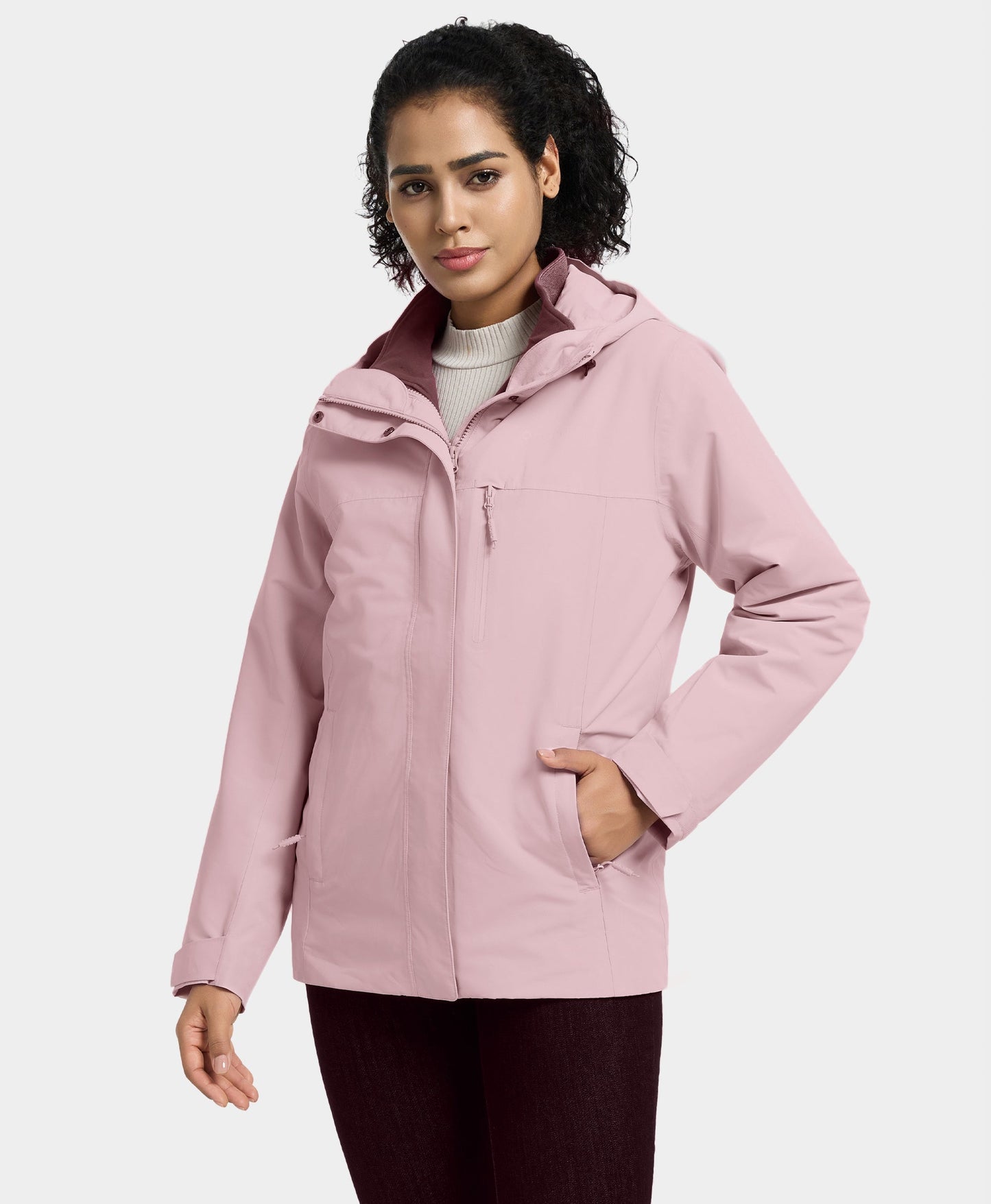 River Ridge Damen 3-in-1 beheizte Jacke mit Fleecefutter