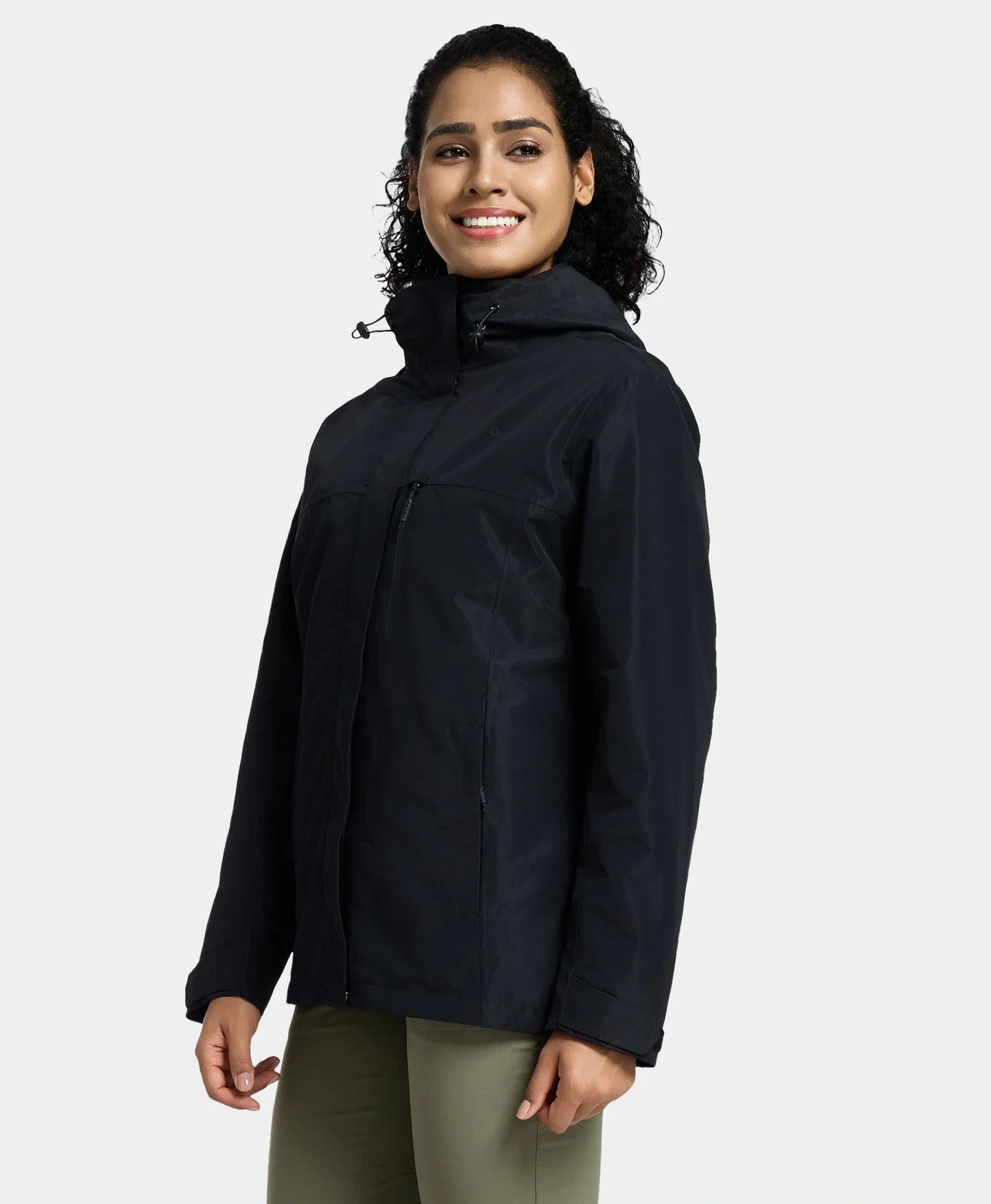 River Ridge Damen 3-in-1 beheizte Jacke mit Fleecefutter