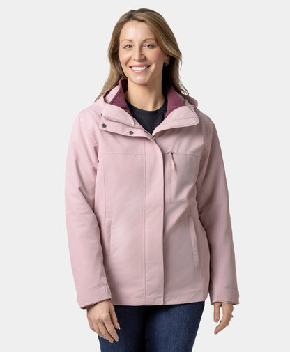 River Ridge Women's  3-in-1 Heated Jacket - Pink
