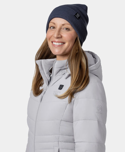 Women's Heated Thermolite® Puffer Parka Jacket - Grey