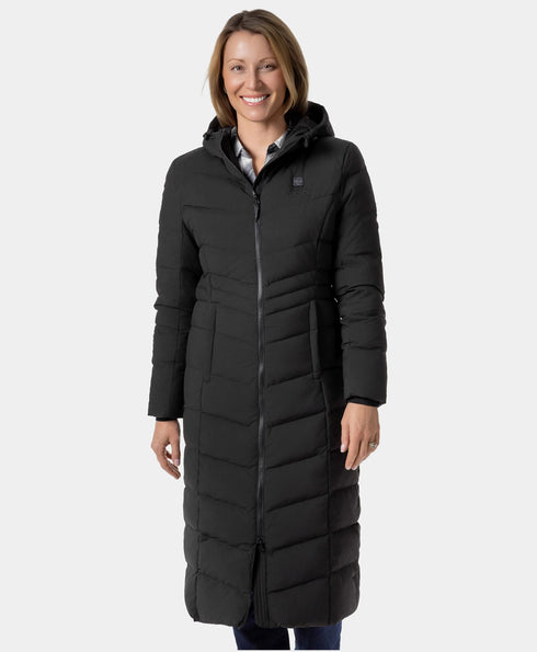 SOHO Women's Heated Down Parka Jacket - Black ,view 1