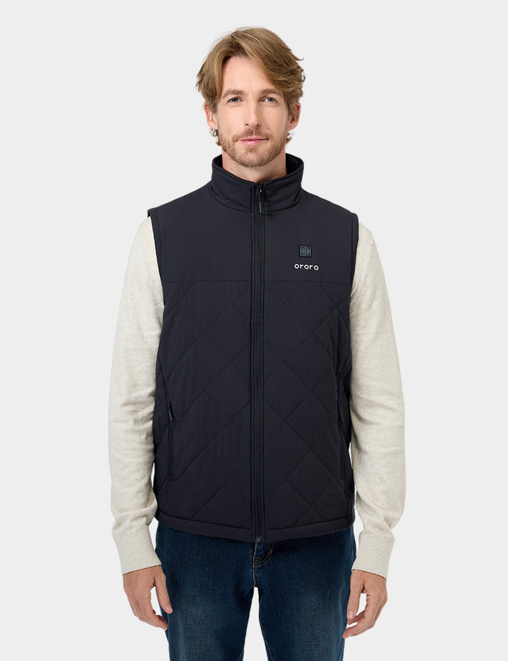 Men's Heated Quilted Vest, Thumbnail 1