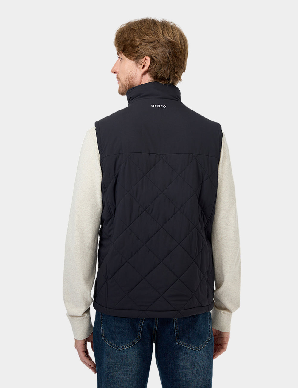 Men's Heated Quilted Vest, Thumbnail 4