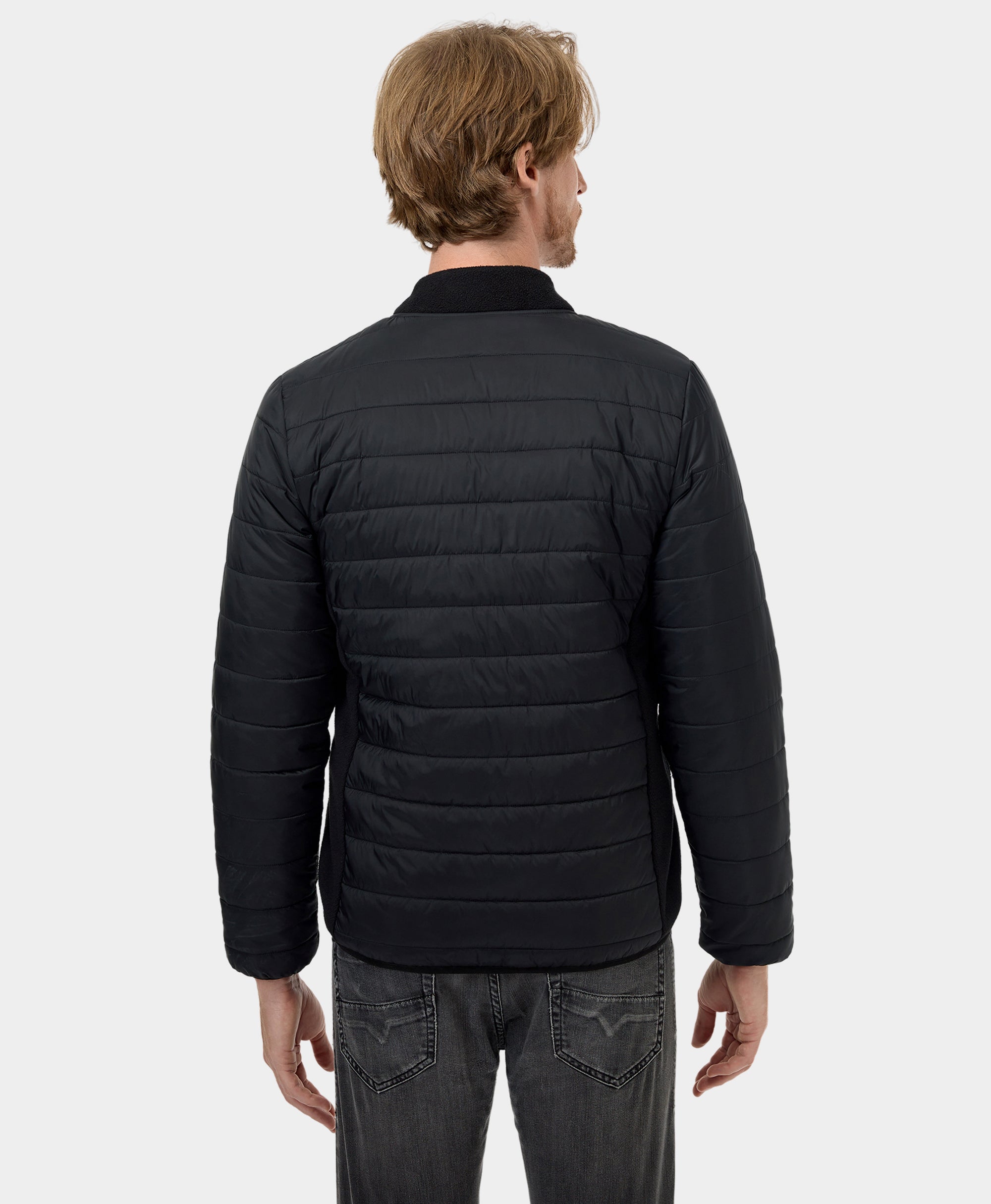 Endverkauf - PuffLyte Männer beheizbare Leichte Jacke - Schwarz, Thumbnail 4