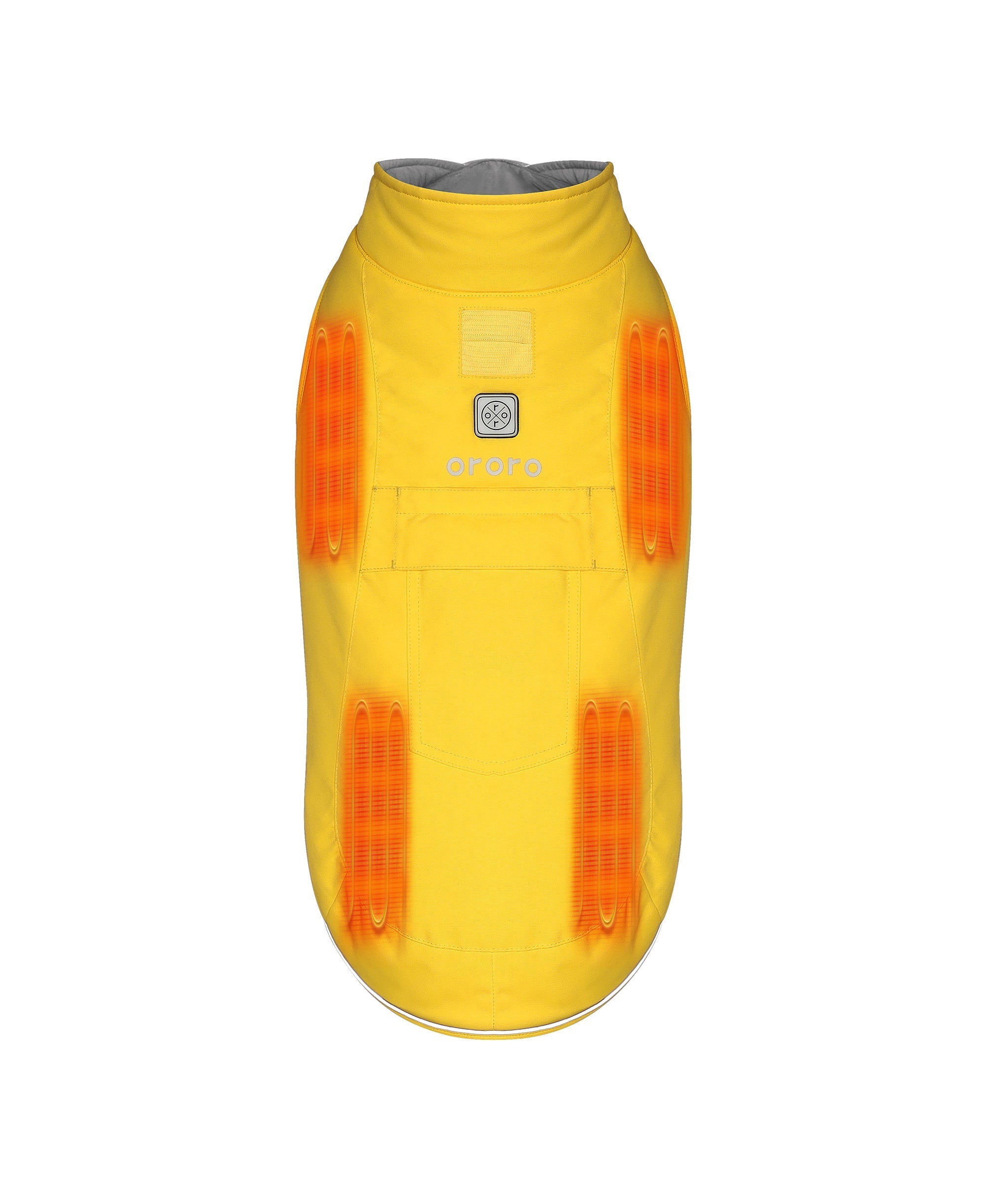 FOUR(4) heating zones targeted dog’s shoulders and back