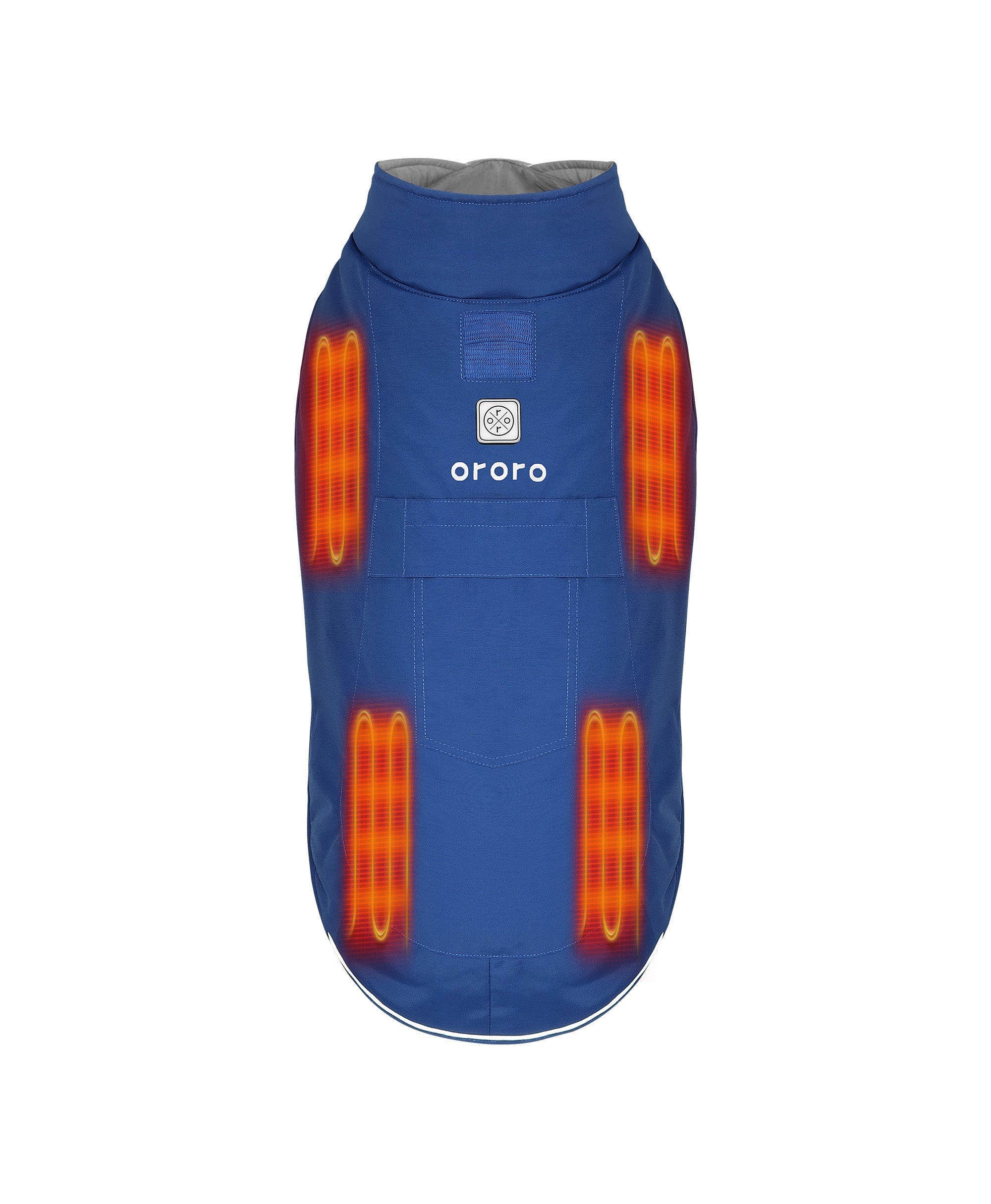 FOUR(4) heating zones targeted dog’s shoulders and back