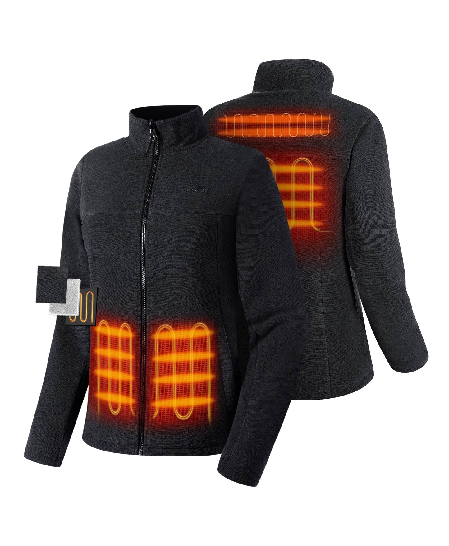 River Ridge Damen 3-in-1 beheizte Jacke mit Fleecefutter