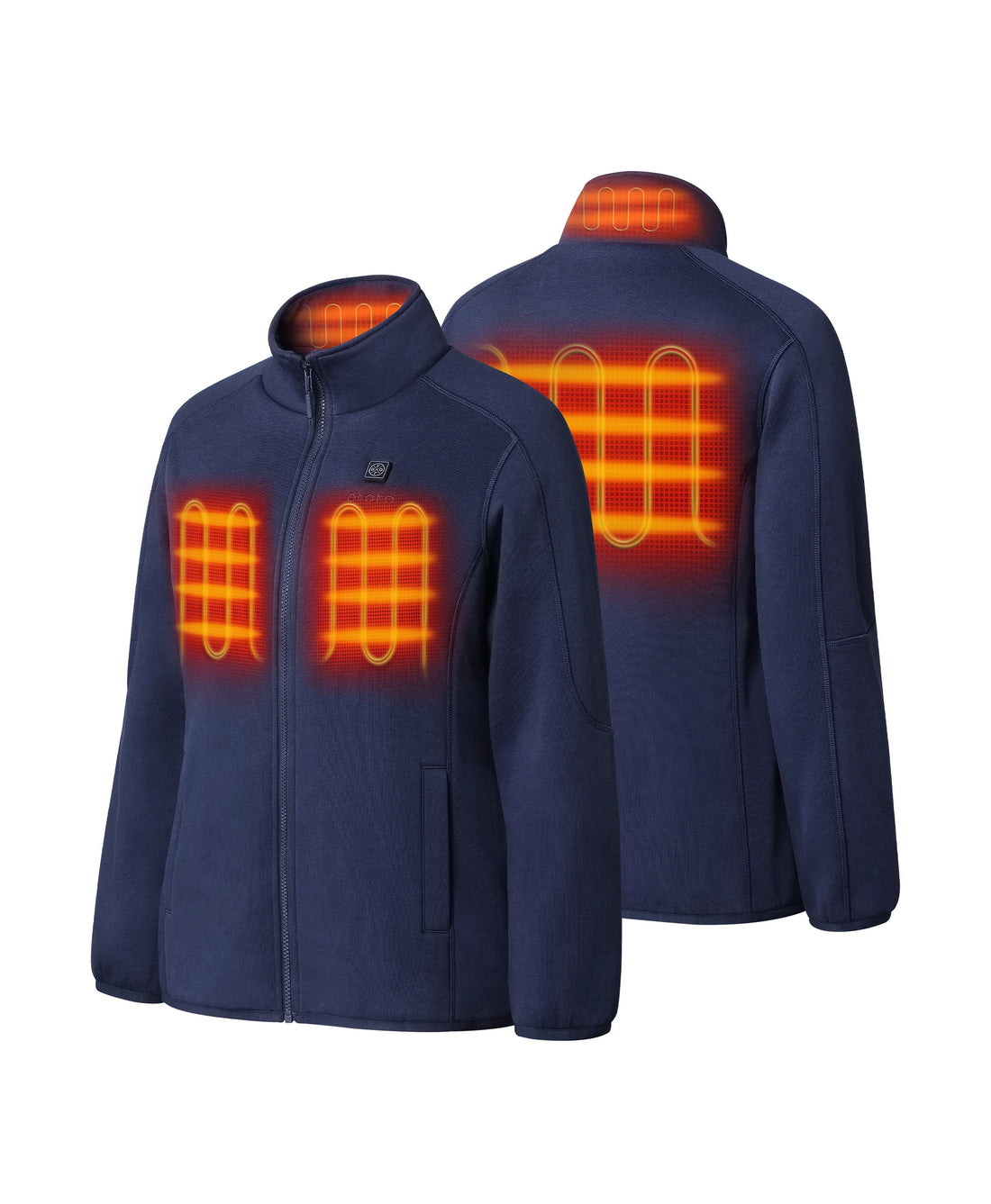 4 Heating Zones (Left & Right Chests, Mid-Back, and Collar)