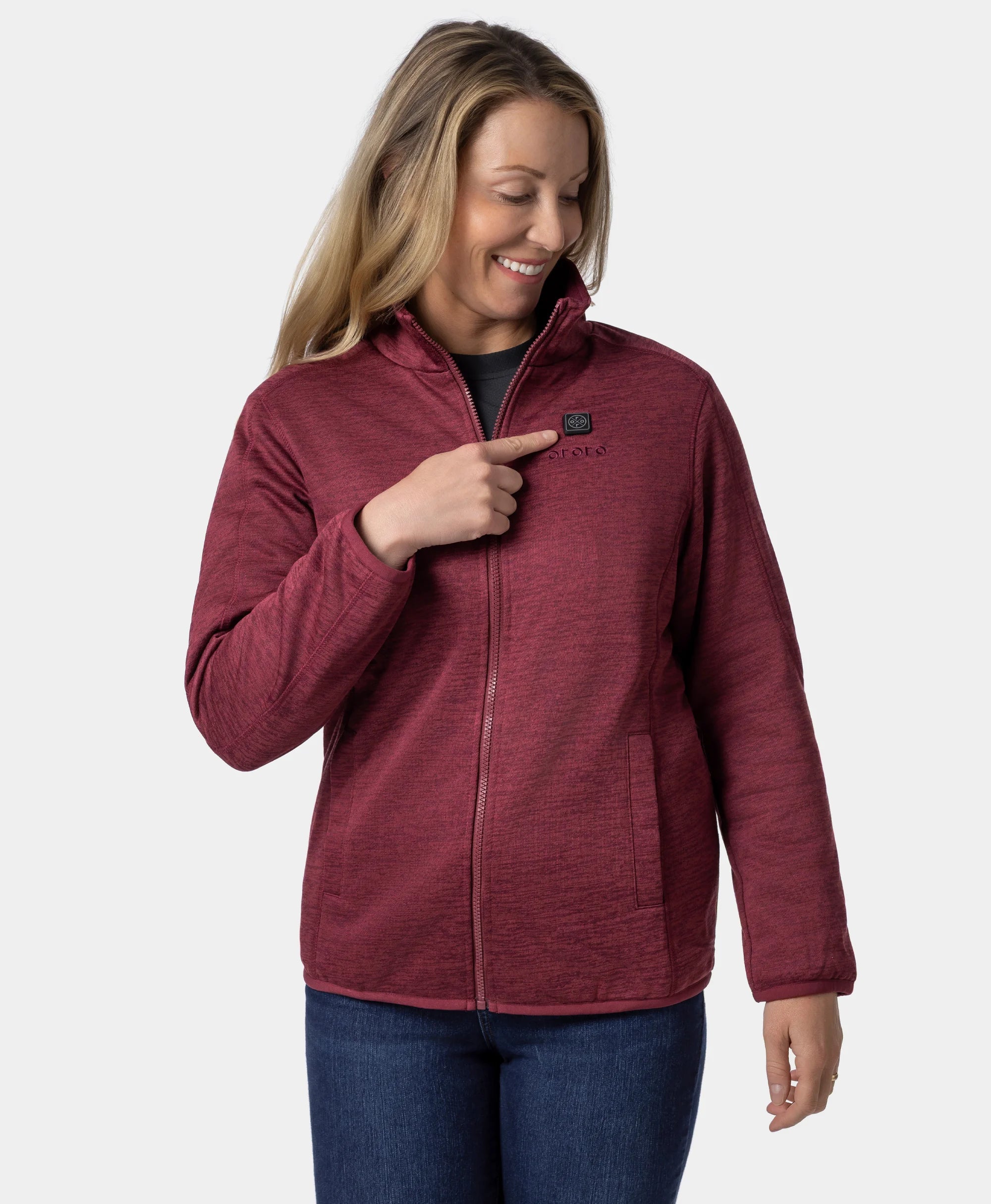 Women's Heated Full-Zip Fleece Jacket, Thumbnail 21