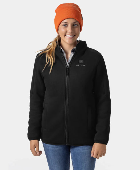 Women's Heated Full-Zip Fleece Jacket ,view 1