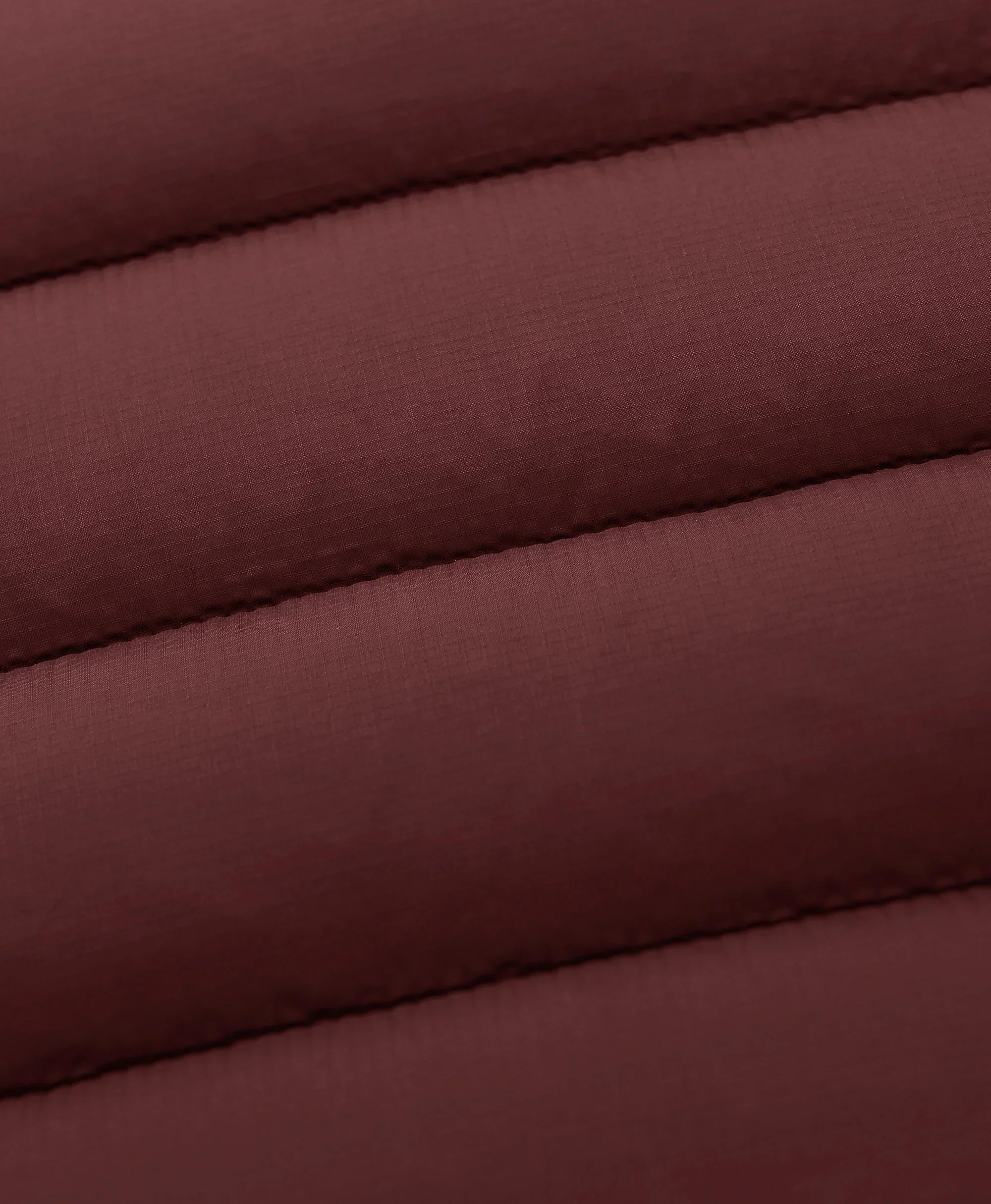 Horizontal quilted stitching design