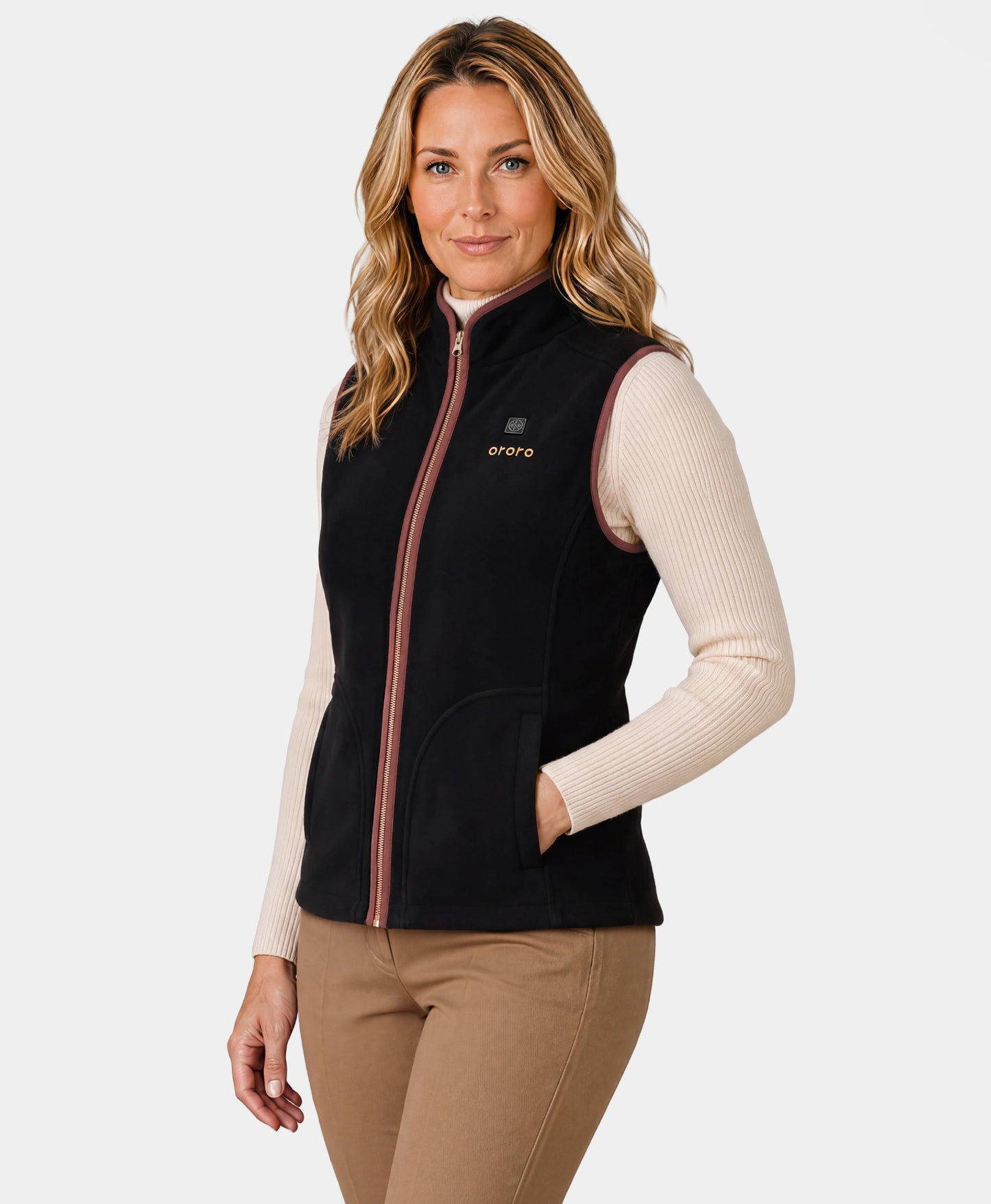 Ascot Damen Beheizbare Wollweste mit 4 Heizzonen