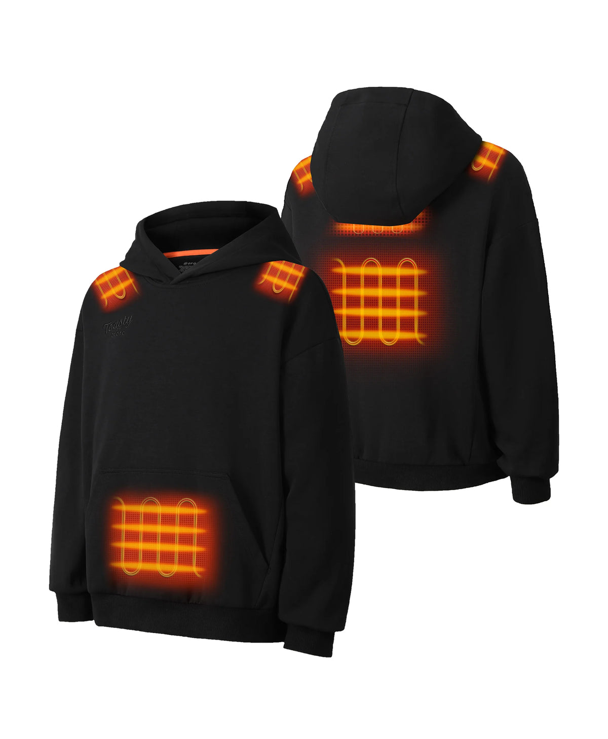 Toasty Kinder Beheizbarer Kapuzenpullover mit 5 Heizzonen