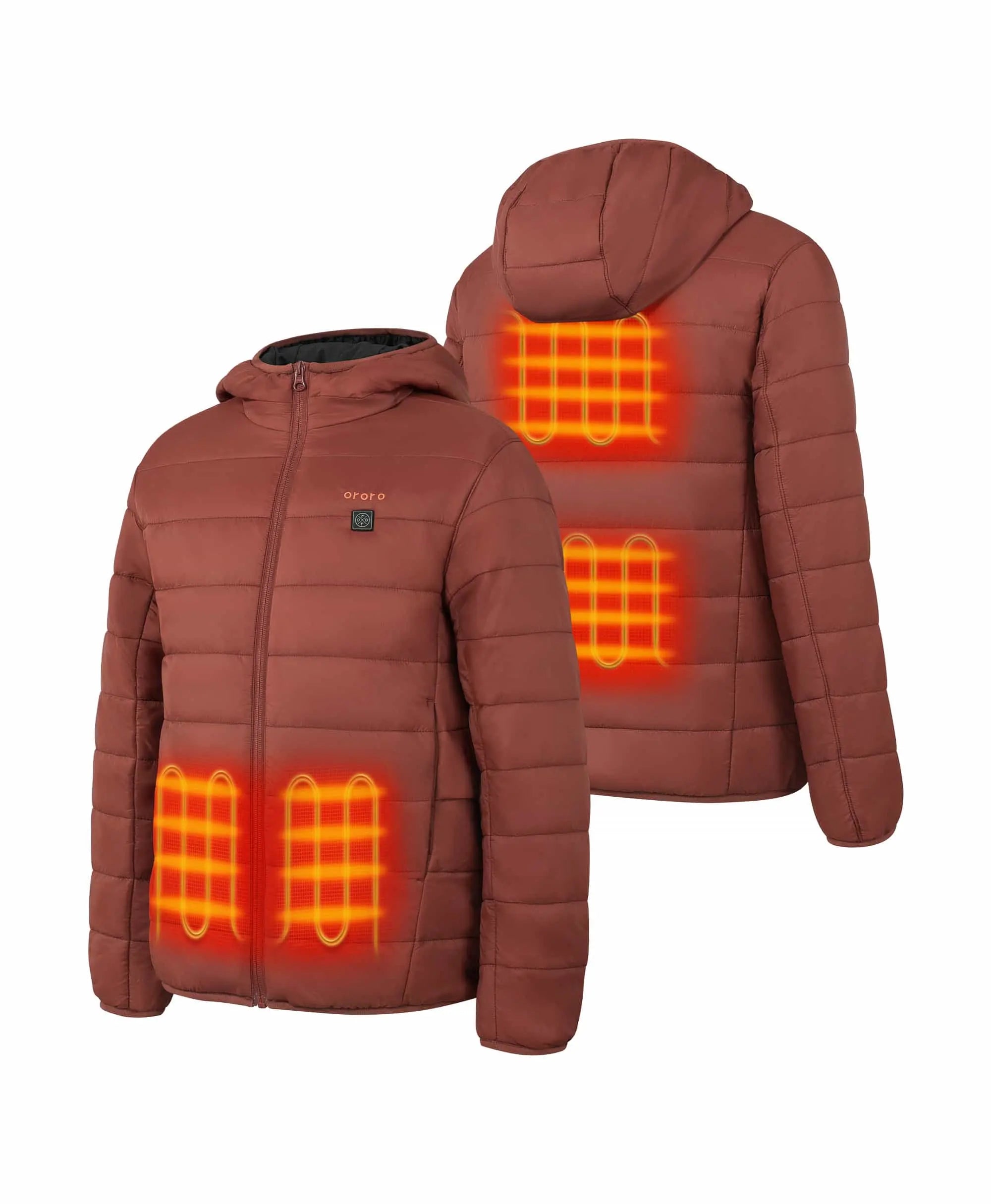 4 Heating Zones (Left & Right Hand Pockets, Upper Back, Lower Back)