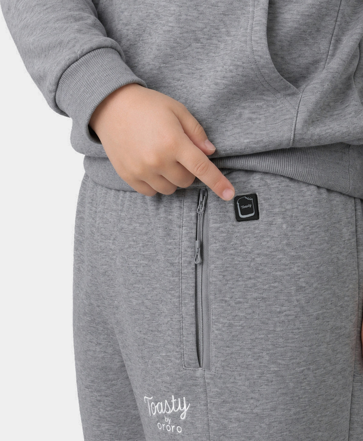 Toasty Kinder Beheizbare Fleece-Jogginghose mit 3 Heizzonen, Thumbnail 3