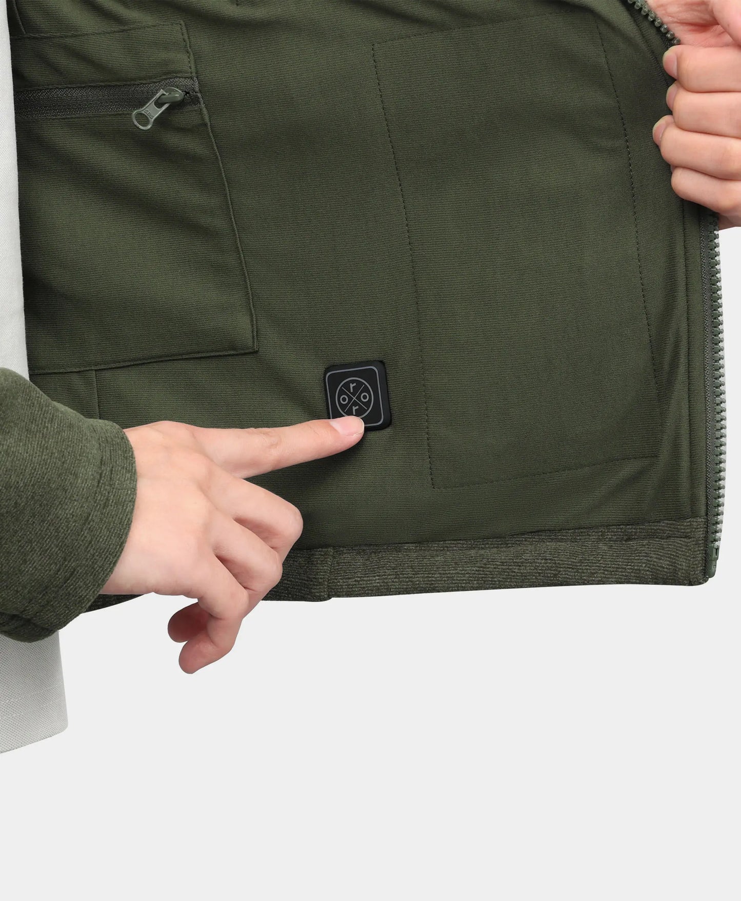 River Ridge Herren 3-in-1 beheizte Jacke mit Fleecefutter