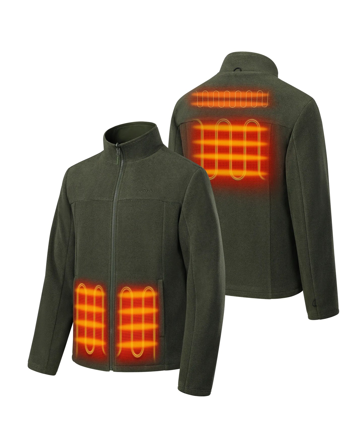 River Ridge Herren 3-in-1 beheizte Jacke mit Fleecefutter