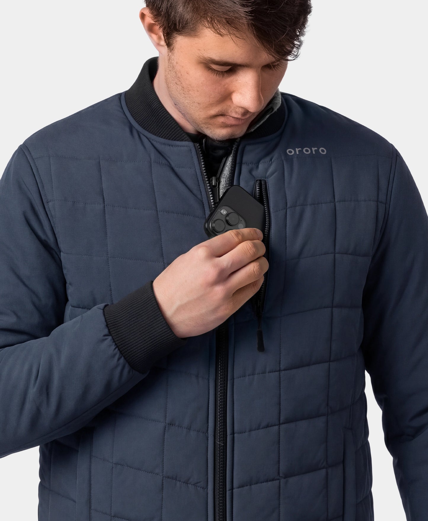 Scranton Herren 5-Zonen Beheizbare Bomberjacke