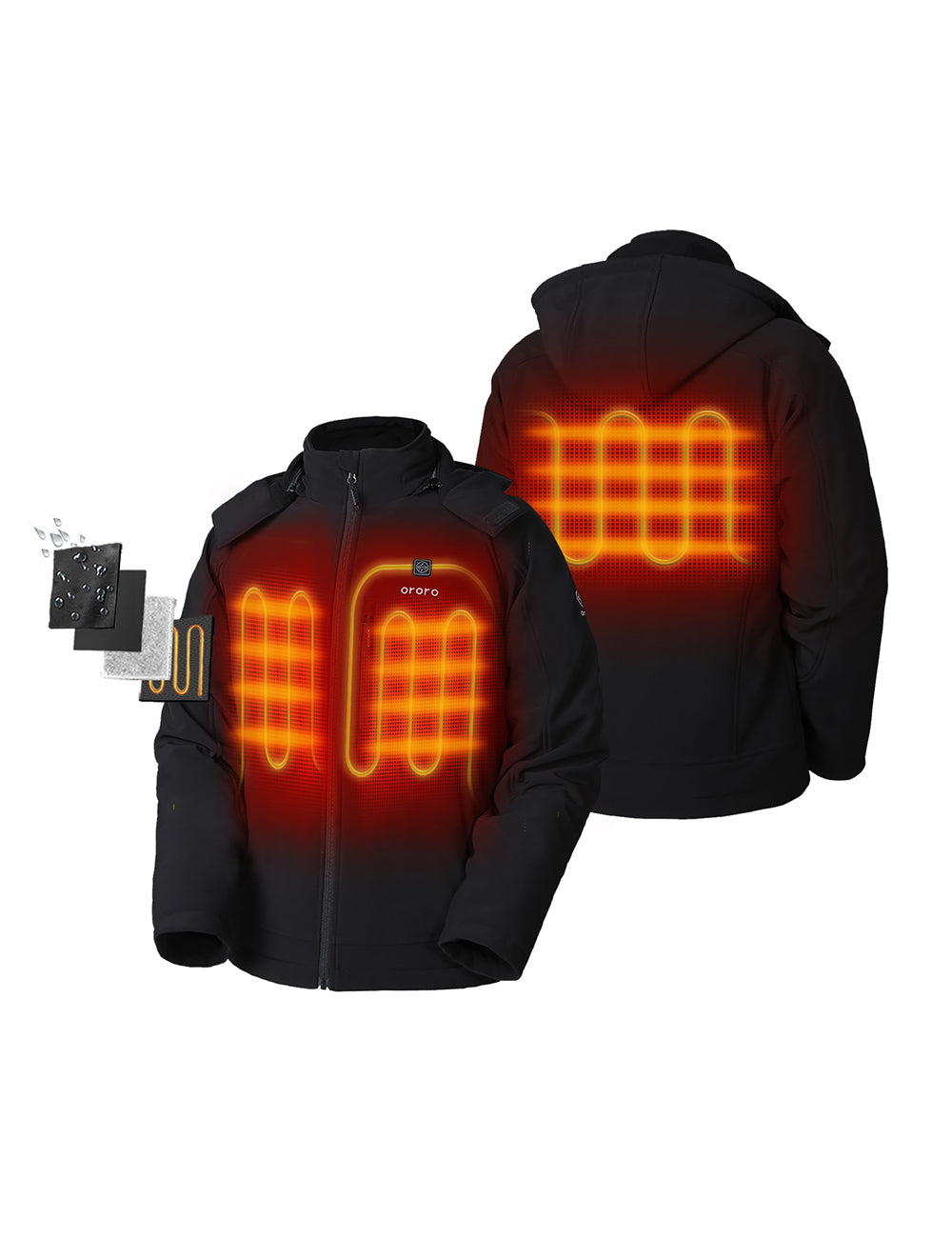3 Heating Zones ( Left & Right Chests, Mid-Back)