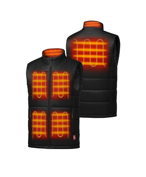 6 Heating zones: Left & Right Pockets, Left & Right Chest, Mid-back, Collar ,view 2
