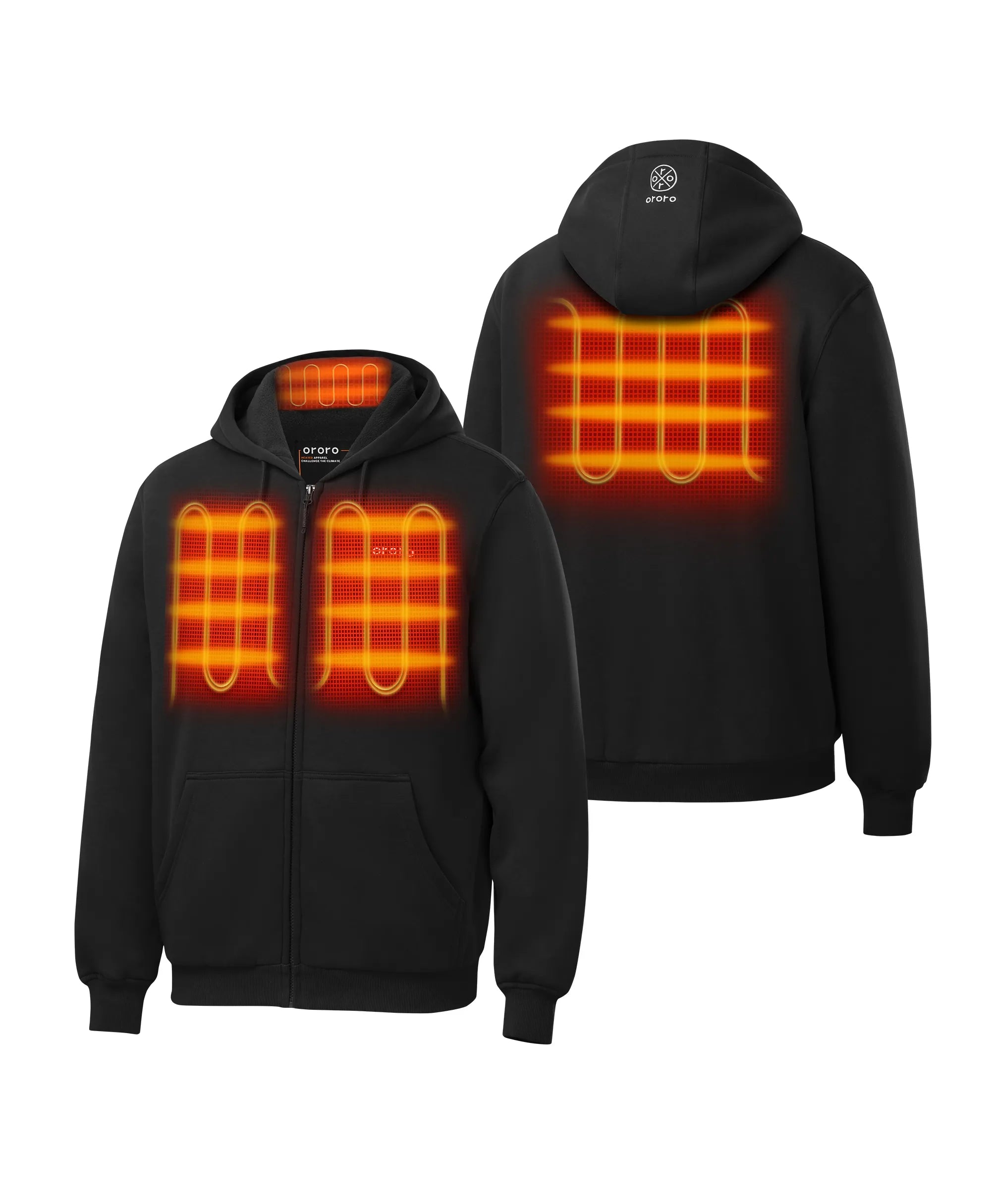 4 Heating Zones (Left & Right Chests, Mid-Back, and Collar)