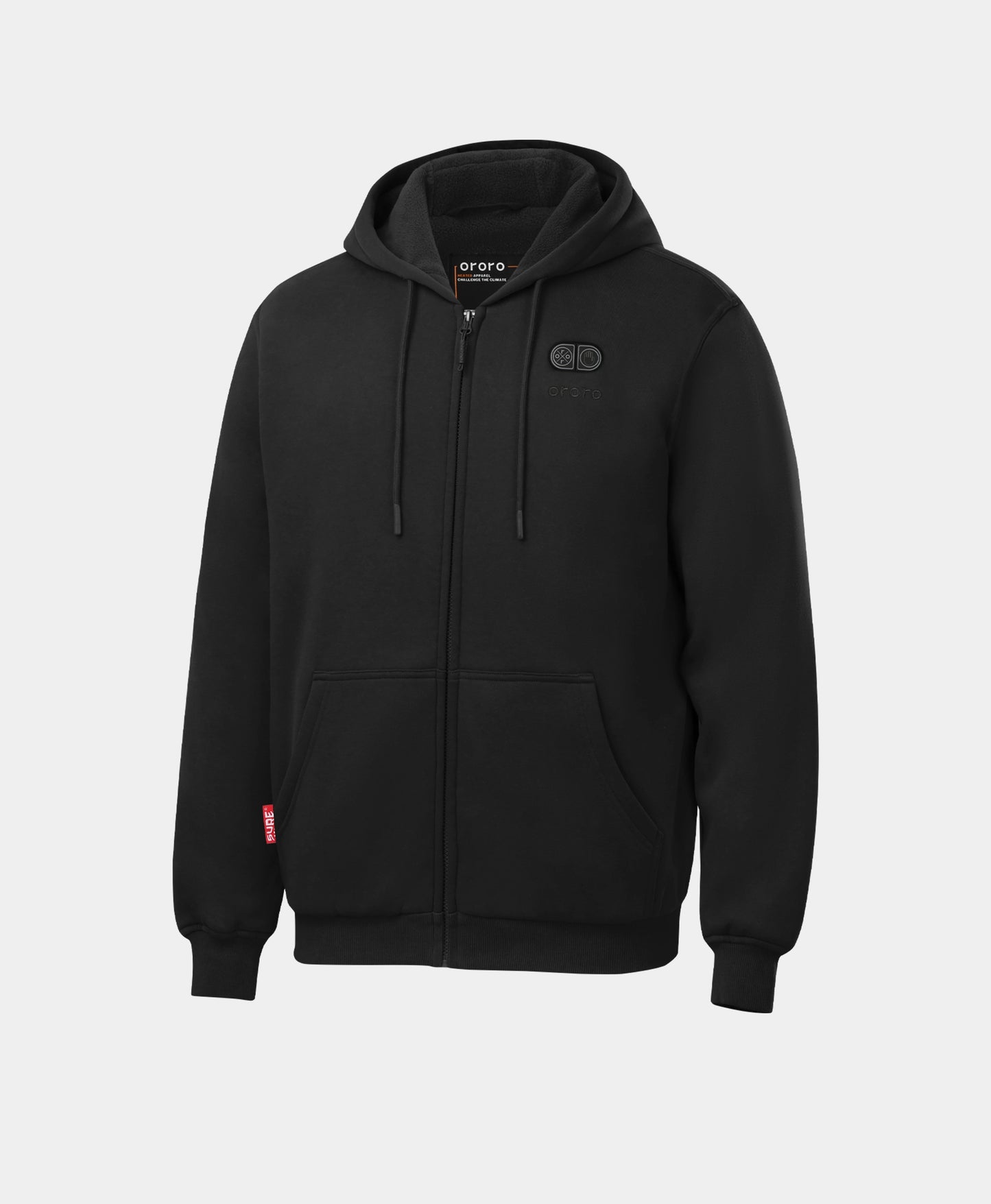 SureWarm® Unisex beheizbare Fleece-Kapuzenjacke mit 6 Heizzonen