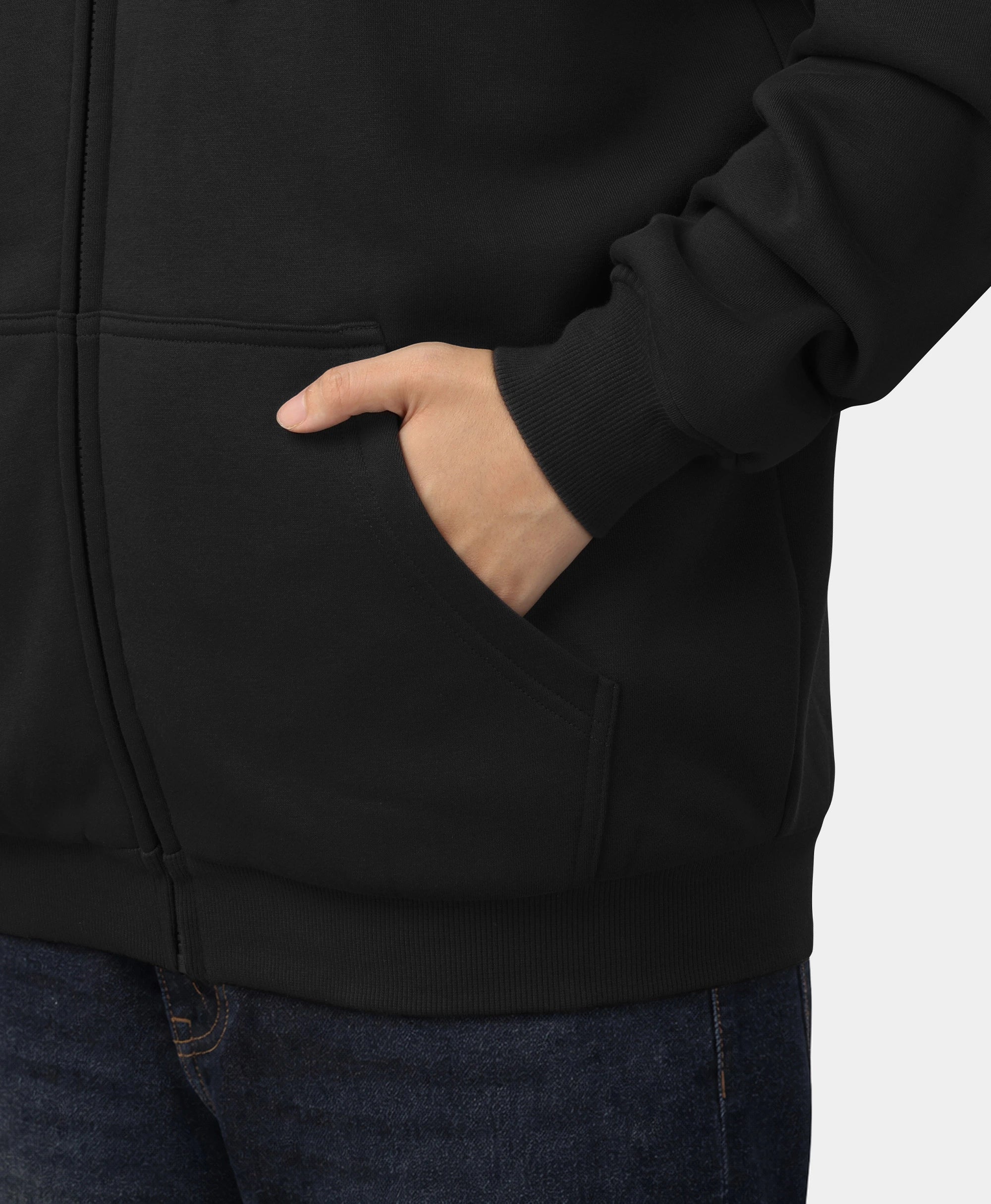 SureWarm® Unisex beheizbare Fleece-Kapuzenjacke mit 6 Heizzonen, Thumbnail 7