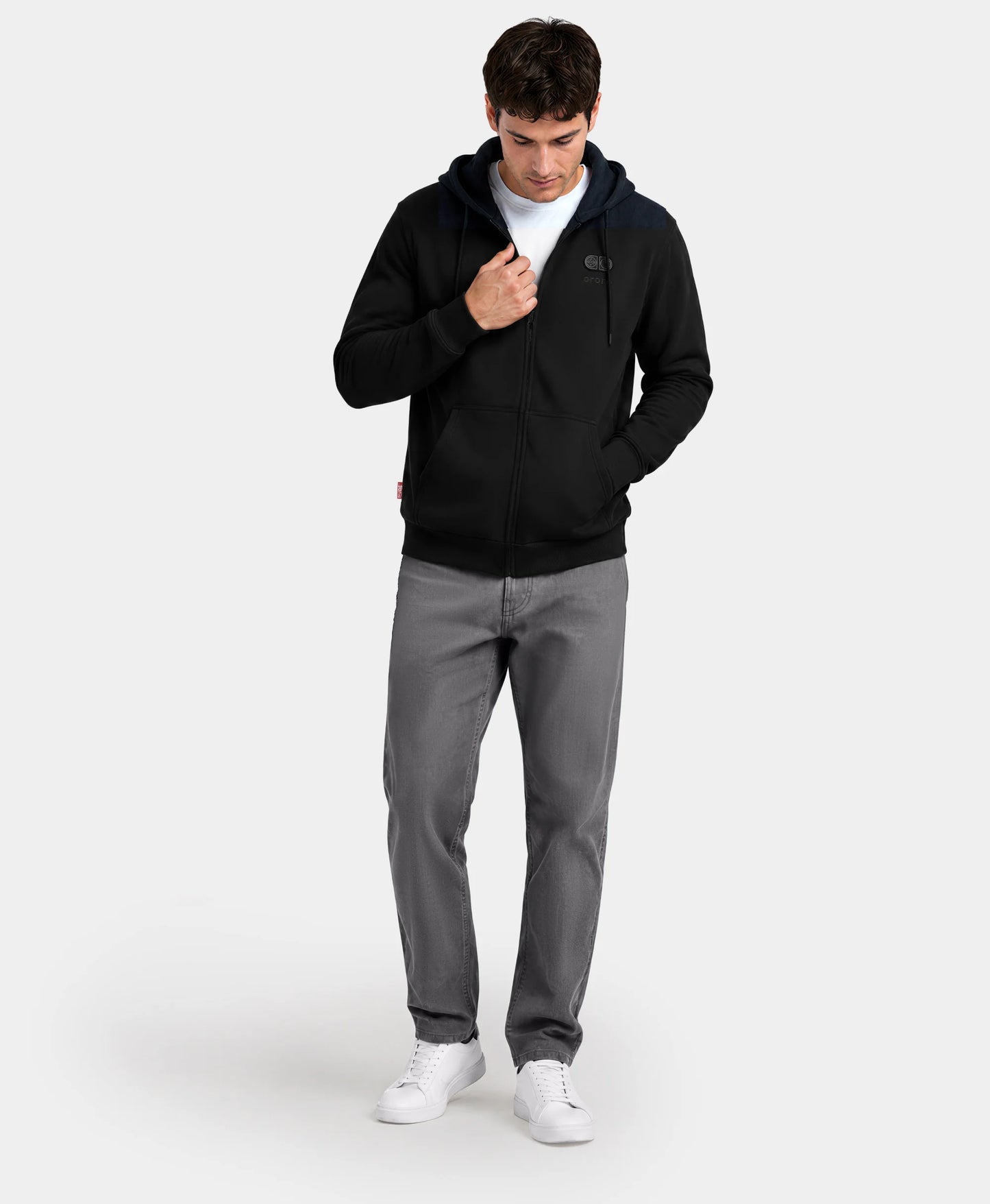 SureWarm® Unisex beheizbare Fleece-Kapuzenjacke mit 6 Heizzonen