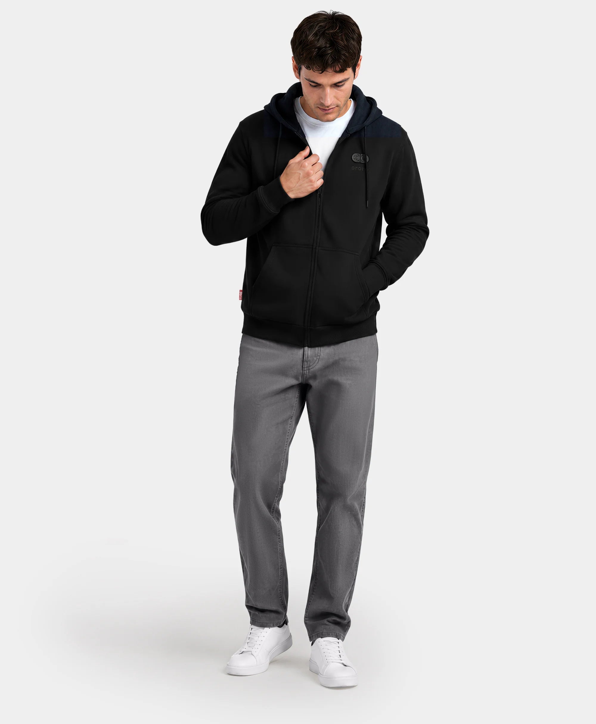 SureWarm® Unisex beheizbare Fleece-Kapuzenjacke mit 6 Heizzonen, Thumbnail 3