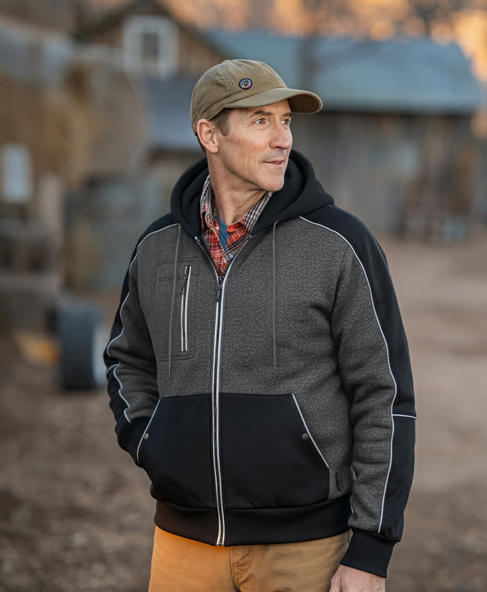 Wayne Unisex 5-Zone Heated Full-Zip Hoodie