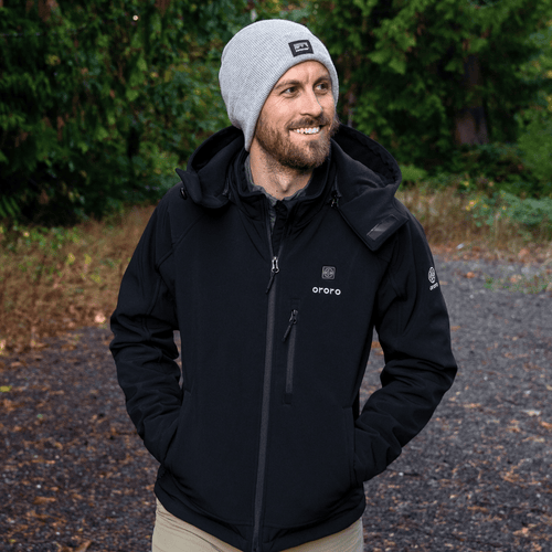 Men's Classic Heated Jacket - Black & Gold