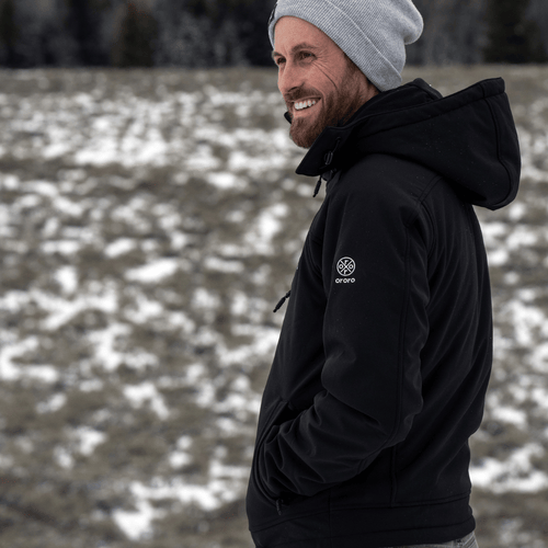 Men's Classic Heated Jacket - Black & Gold