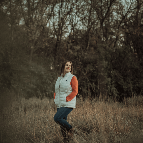 Women's Classic Heated Vest - Off-White