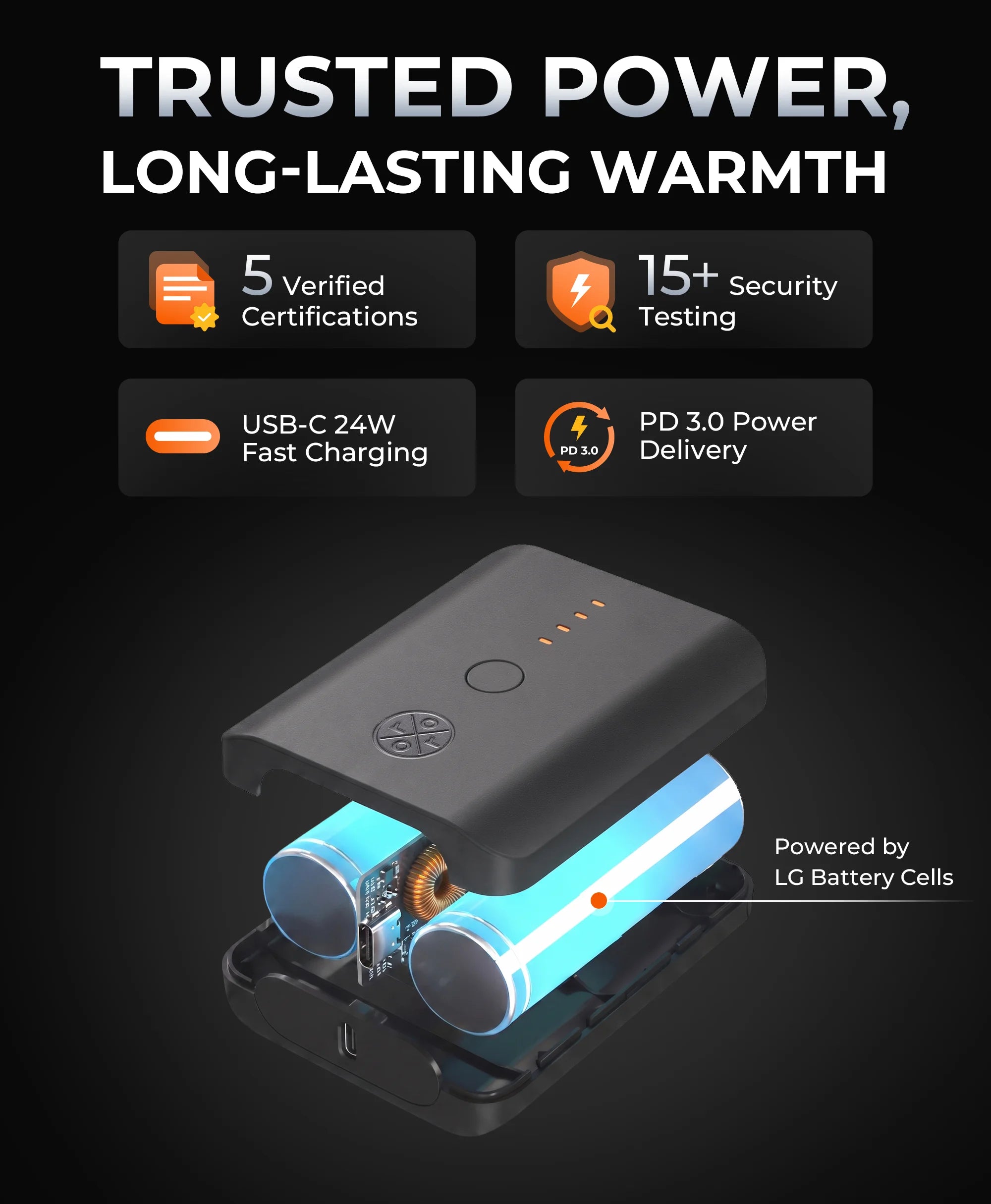 PD 5K Wiederaufladbarer Akku (USB-C, 24W Power Delivery), Thumbnail 2