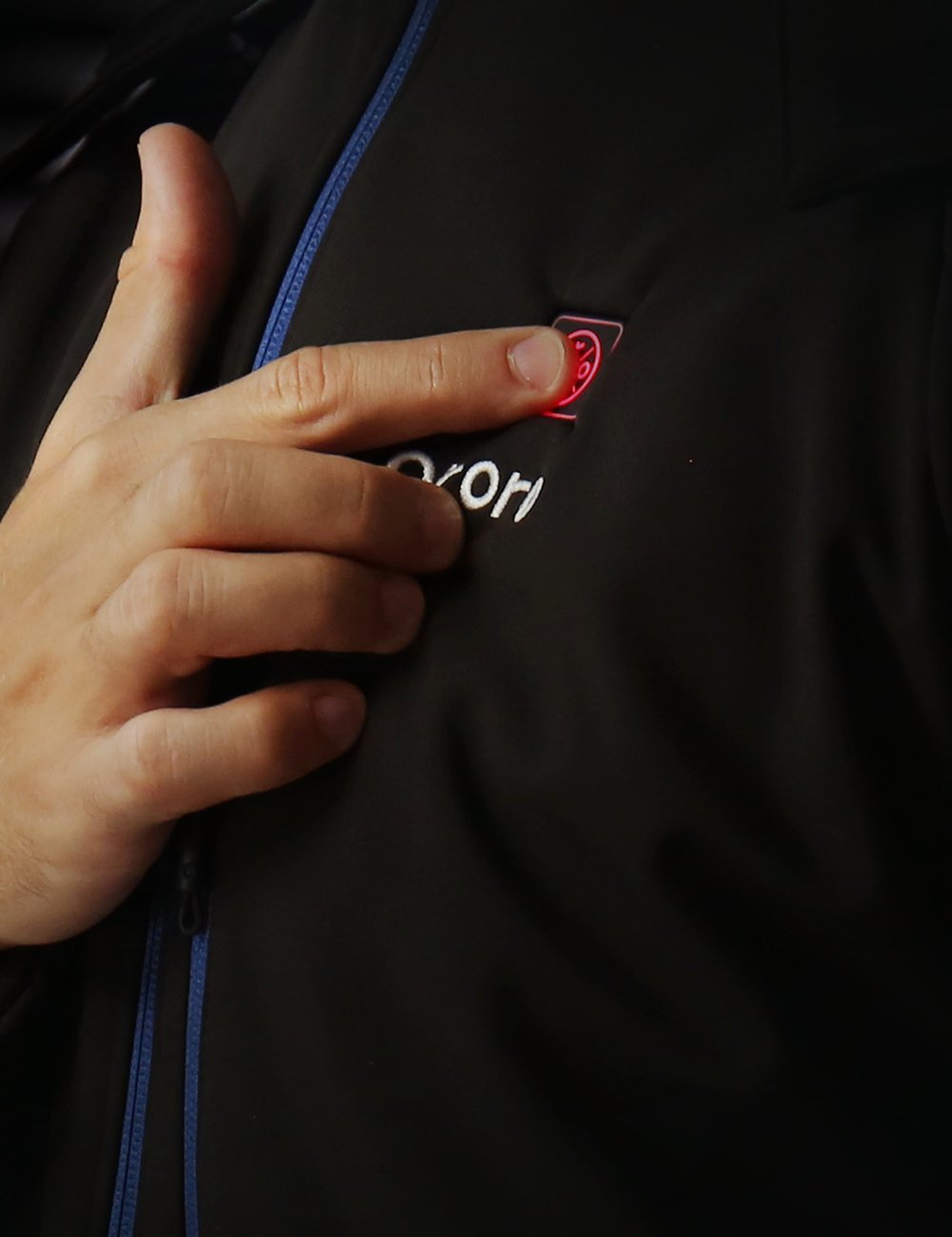 (Open-box) Herren beheizte Jacke - Schwarz & Blau, Thumbnail 6