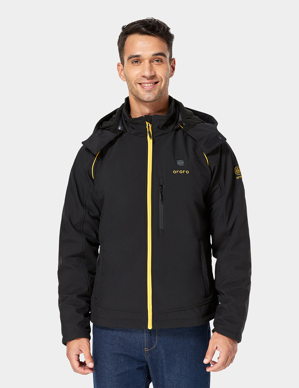 (Open-box) Sports beheizte Jacke - Schwarz & Gold