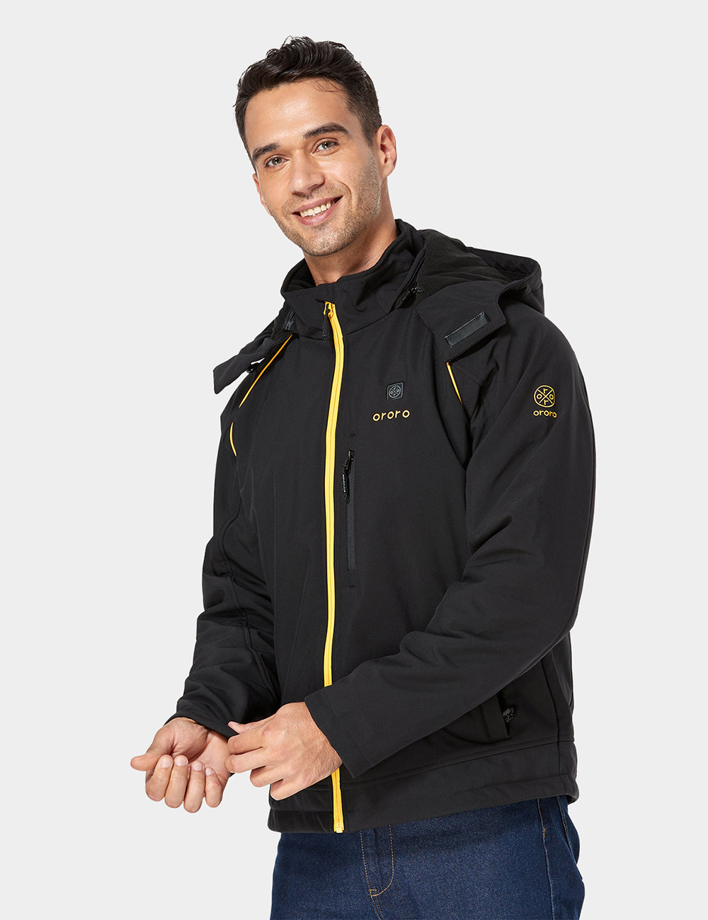 (Open-box) Sports beheizte Jacke - Schwarz & Gold